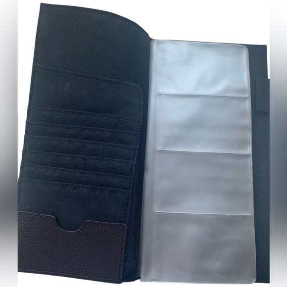 ROLODEX Brown Business Card Organizer Holds 96 Cards Imitation Leather Office - Picture 3 of 10